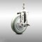 Service Caster 5 Inch 316SS Gray Polyurethane Swivel 10mm Threaded Stem Caster with Brake SCC-SS316TS20S514-PPUB-TLB-M1015 - alternate 4